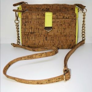 Neon Cork fabric bag